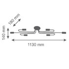 Plafon Enzo Prelúdio Bronze/preto Fosco