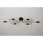 Plafon Enzo Prelúdio Bronze/preto Fosco