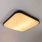 Plafon Enzo Preto Quadrado P/ E27 52,5cm Starlux Zr074 St1896