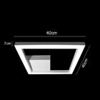 Plafon Future Na Cor Branco Com Led Integrado 3000k 32w Bivolt