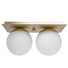 Plafon Globo Duo Dourado Fosco