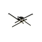 Plafon Hashtag 36w 3000k Bivolt Preto