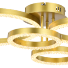 Plafon Holly 20x20x30x50cm 68w 3000k Skylight Dourado