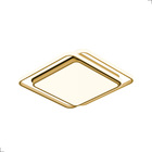 Plafon Hoop Quadrado 72w Multicolor Bivolt Dourado