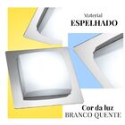 Plafon Infinity Borda Espelhada Led Integrado Branco Quente