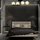 Plafon Jabuticaba Preto Moderno Luminária Assimétrica Globo D