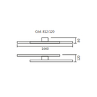 Plafon Kit Dourado Ono 3000k Spotline 812/120