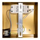 Plafon Kyara Ouro Led 6w C/ Cristais  Quadrado 16cm St1773
