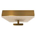 Plafon Kyara Ouro Led 6w C/ Cristais  Quadrado 16cm St1773