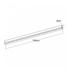 Plafon Led 104cm 3000k Linea Bella Italia 110v Preto