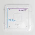 Plafon Led 24w Branco Quente Em Metal E Acrílico Black 40x40c