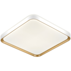 Plafon Com LED 3 em 1 Metal Branco e Dourado 48x7cm Toronto Hevvy Iluminação