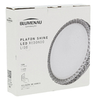 Plafon Shine LED Redondo 280mm Acrílico Liso 18w - Bi-Volt Temperatura de cor Ajustável
