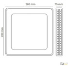 Plafon Led Acrilico Gemini 12w Branco Quente 28x28 Bivolt