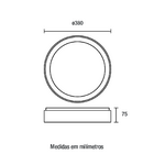 Plafon Led Blumenau Arbos De Sobrepor 24w Bivolt Branco