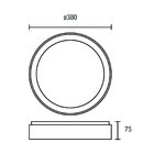 Plafon Led Blumenau Arbos De Sobrepor 24w Bivolt Branco