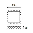 Plafon Led Blumenau Shine Liso De Sobrepor Com Ajuste De Cor