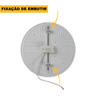 Plafon Led Borda Infinita Embutir / Sobrepor 36w Redondo Bran