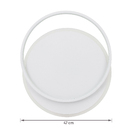 Plafon LED Branco Metal 47cm 50W Luz Amarela Sirius Gmh