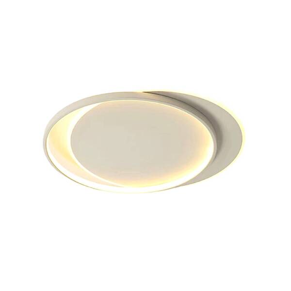 Plafon LED Branco Metal 47cm 50W Luz Amarela Sirius Gmh | Leroy Merlin