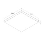 Plafon Led De Sobrepor Quadrado 80w 54cm Slim 220v Bella Ital