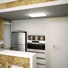 Plafon Led De Sobrepor Quadrado 80w 54cm Slim 220v Bella Ital