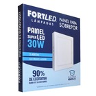 Plafon Led Embutir 24w Quadrado Branco Luz Neutra 4000k