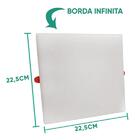 Plafon Led Embutir Borda Infinita Quadrado 36w 3000k - Gaya