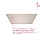 Plafon Led Embutir Quadrado 40w 80473004 Blumenau Branco