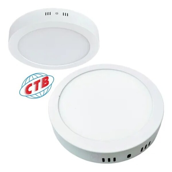 Plafon Led Embutir Redondo 12w 6000k Branco Frio