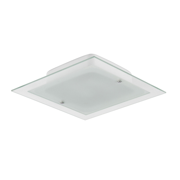 Plafon LED Branco Vidro Flex Blumenau Iluminação Leroy Merlin