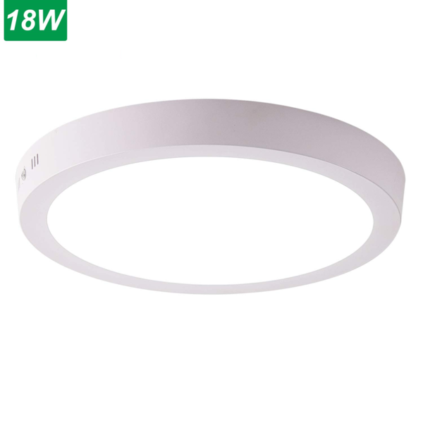 Plafon Led Painel Sobrepor 18w Redondo De Teto Branco Frio 65