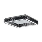 Plafon LED Preto Aço Inox Tokyo Quadrado 28W LLUM Bronzearte