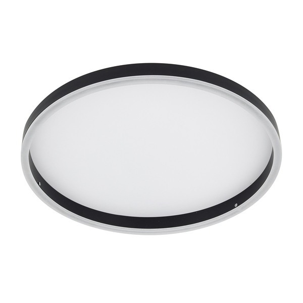 Plafon LED Preto Metal 40cm 30W Luz Amarela Vega Gmh