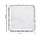 Plafon Shine LED Quadrado 280mm Acrílico Pontilhado 18W - Bi-Volt Temperatura de cor Ajustável