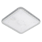 Plafon Shine LED Quadrado 280mm Acrílico Pontilhado 18W - Bi-Volt Temperatura de cor Ajustável