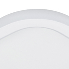 Plafon LED Quadrado Branco 30cm Plástico e Aço Slin Hevvy