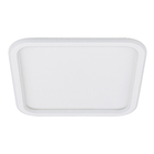 Plafon LED Quadrado Branco 40cm Plástico e Aço Slin Hevvy