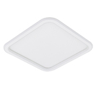 Plafon LED Quadrado Branco 40cm Plástico e Aço Slin Hevvy