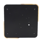 Plafon LED Quadrado Preto 40cm Madeira Wood Hevvy