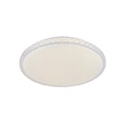 Plafon LED Redondo Branco 39cm Plástico e Aço Fiann Hevvy