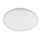 Plafon LED Redondo Branco 49cm Plástico e Aço Fiann Hevvy