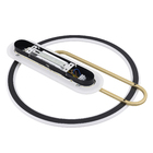 Plafon LED Redondo Preto e Dourado 53cm Plástico e Aço Lisboa Hevvy