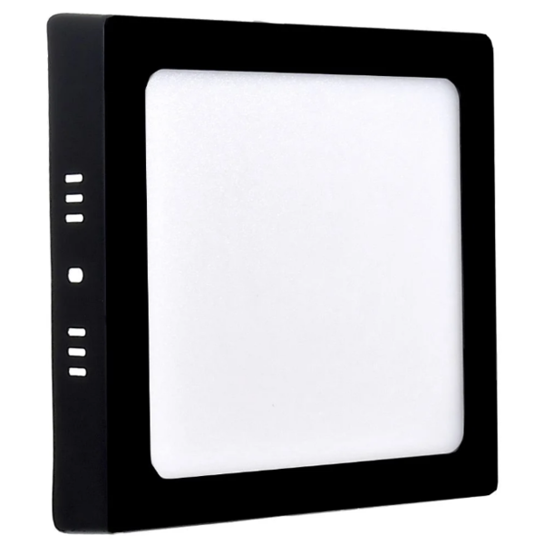 Plafon Led Sobrepor 12w 6500k Quadrado Preto - Bellalux