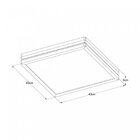 Plafon Led Sobrepor 40cmx40cm 3000k Teca Plus Bella Italia 11