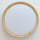 Plafon Led Sobrepor Chamfer Madeira 40cm 24w 3000k Bella St29