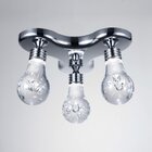 Plafon Led Sobrepor De Metal Bulb Bella Iluminação Cromado