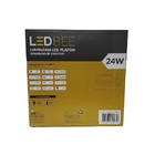 Plafon Led Sobrepor Quadrado 24w Branca Ledbee