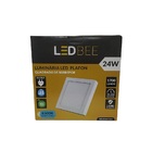 Plafon Led Sobrepor Quadrado 24w Branca Ledbee