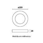 Plafon Led Sobrepor Redondoio 18w Blumenau 4100k Luz Branco N